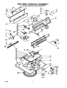 04 - Top And Console parts for Whirlpool Washer LXA8700W2 / from AppliancePartsPros.com