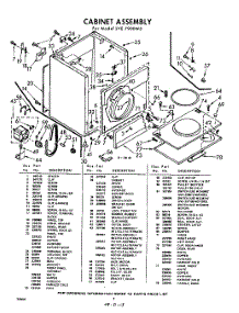02 - Section parts for Whirlpool Dryer LVE7900W0 / from AppliancePartsPros.com