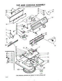 04 - Top And Console parts for Whirlpool Washer LXA8700W3 / from AppliancePartsPros.com