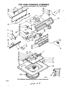 04 - Top And Console parts for Whirlpool Washer LWA9920W1 / from AppliancePartsPros.com