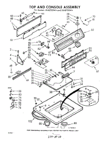 04 - Top And Console parts for Whirlpool Washer LXA8700W4 / from AppliancePartsPros.com