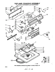 04 - Top And Console parts for Whirlpool Washer LWA9925W0 / from AppliancePartsPros.com