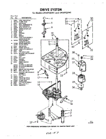 03 - Drive parts for Whirlpool Washer LWA9925W1 / from AppliancePartsPros.com