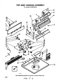 02 - Section parts for Whirlpool Dryer LVE8700W0 / from AppliancePartsPros.com