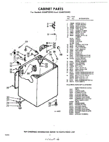 02 - Cabinet parts for Whirlpool Washer LXA8705W0 / from AppliancePartsPros.com