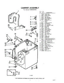 02 - Cabinet parts for Whirlpool Washer LWB2100W0 / from AppliancePartsPros.com