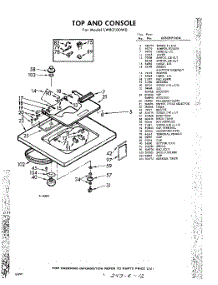 04 - Top And Console parts for Whirlpool Washer LWB2100W0 / from AppliancePartsPros.com