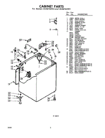02 - Cabinet parts for Whirlpool Washer LXA8705W2 / from AppliancePartsPros.com