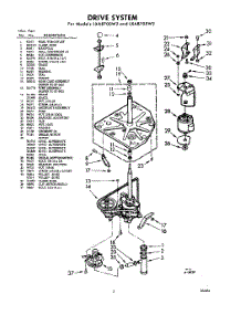 03 - Drive parts for Whirlpool Washer LXA8705W2 / from AppliancePartsPros.com
