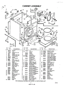 03 - Cabinet parts for Whirlpool Dryer LVE8900W0 / from AppliancePartsPros.com