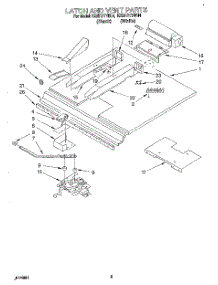 04 - Latch And Vent parts for Kitchenaid Oven KEBI171YBL4 / from AppliancePartsPros.com