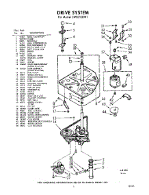 03 - Drive parts for Whirlpool Washer LWB2100W1 / from AppliancePartsPros.com