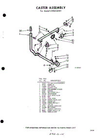 05 - Caster parts for Whirlpool Washer LWB2100W1 / from AppliancePartsPros.com