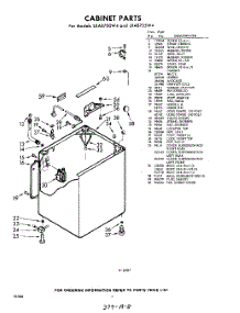 02 - Cabinet parts for Whirlpool Washer LXA8705W4 / from AppliancePartsPros.com