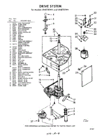 03 - Drive parts for Whirlpool Washer LXA8705W4 / from AppliancePartsPros.com