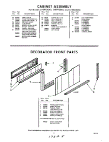 05 - Decorator Front parts for Whirlpool Dryer LVE9920A0 / from AppliancePartsPros.com