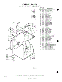 02 - Cabinet parts for Whirlpool Washer LXA8740W0 / from AppliancePartsPros.com