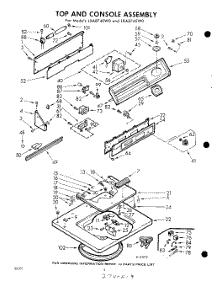 04 - Top And Console parts for Whirlpool Washer LXA8740W0 / from AppliancePartsPros.com