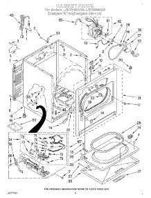 02 - Section parts for Whirlpool Dryer LGC6848AZ0 / from AppliancePartsPros.com