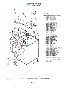 02 - Cabinet parts for Whirlpool Washer LWB3100W6 / from AppliancePartsPros.com