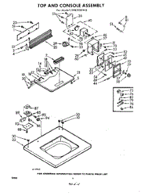 04 - Top And Console parts for Whirlpool Washer LWB3100W6 / from AppliancePartsPros.com