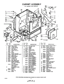 02 - Section parts for Whirlpool Dryer LVG3201W1 / from AppliancePartsPros.com