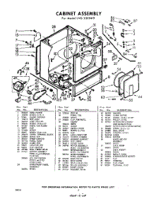02 - Section parts for Whirlpool Dryer LVG3201W2 / from AppliancePartsPros.com