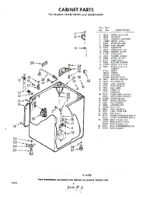 02 - Cabinet parts for Whirlpool Washer LXA8745W1 / from AppliancePartsPros.com