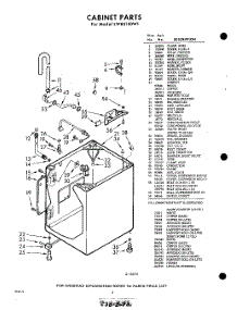 02 - Cabinet parts for Whirlpool Washer LWB5150W1 / from AppliancePartsPros.com