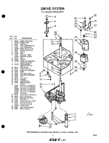 03 - Drive parts for Whirlpool Washer LWB5150W1 / from AppliancePartsPros.com