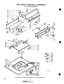 04 - Top And Console parts for Whirlpool Washer LWB5150W1 / from AppliancePartsPros.com