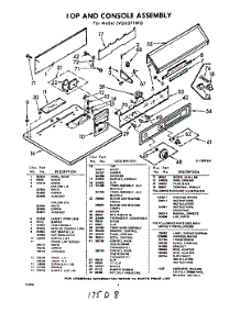 02 - Section parts for Whirlpool Dryer LVG6571W0 / from AppliancePartsPros.com