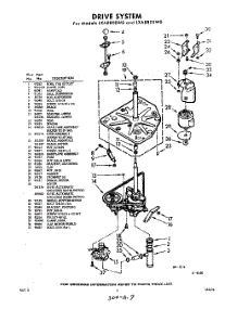 03 - Drive parts for Whirlpool Washer LXA8800W0 / from AppliancePartsPros.com