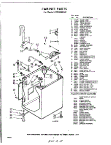 02 - Cabinet parts for Whirlpool Washer LWB5150W2 / from AppliancePartsPros.com