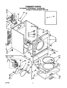 02 - Section parts for Whirlpool Dryer LEC6646AZ0 / from AppliancePartsPros.com