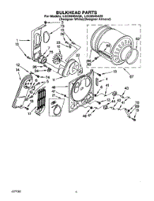 03 - Section parts for Whirlpool Dryer LEC6646AZ0 / from AppliancePartsPros.com
