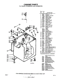 02 - Cabinet parts for Whirlpool Washer LXA8805W0 / from AppliancePartsPros.com