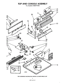 04 - Top And Console parts for Whirlpool Dryer LVG8771W0 / from AppliancePartsPros.com