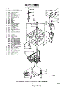 03 - Section parts for Whirlpool Washer LWB5300W0 / from AppliancePartsPros.com