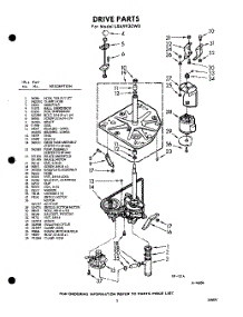 03 - Drive parts for Whirlpool Washer LXA9920W0 / from AppliancePartsPros.com