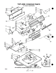 04 - Section parts for Whirlpool Washer LXA9920W0 / from AppliancePartsPros.com