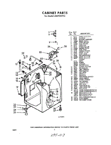 02 - Cabinet parts for Whirlpool Washer LXA9920W2 / from AppliancePartsPros.com