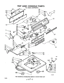 04 - Top And Console parts for Whirlpool Washer LXA9920W2 / from AppliancePartsPros.com