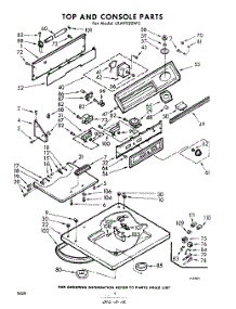 04 - Top And Console parts for Whirlpool Washer LXA9920W3 / from AppliancePartsPros.com