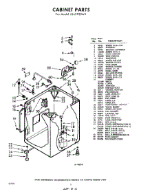 02 - Cabinet parts for Whirlpool Washer LXA9920W4 / from AppliancePartsPros.com