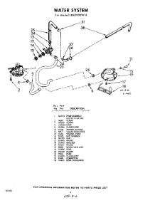 06 - Water System parts for Whirlpool Washer LXA9920W4 / from AppliancePartsPros.com