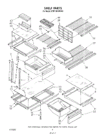 04 - Shelf parts for Kitchenaid Refrigerator KTRF18KVPL00 / from AppliancePartsPros.com