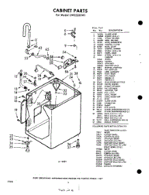 02 - Cabinet parts for Whirlpool Washer LWB5500W1 / from AppliancePartsPros.com