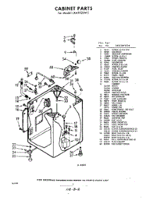 02 - Cabinet parts for Whirlpool Washer LXA9920W5 / from AppliancePartsPros.com