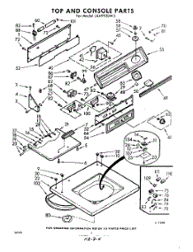 04 - Top And Console parts for Whirlpool Washer LXA9920W5 / from AppliancePartsPros.com